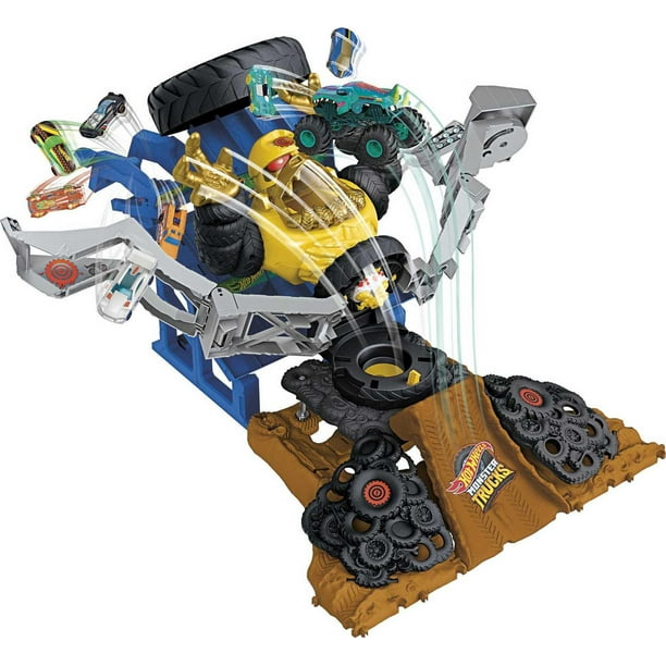 Hot Wheels® Monster Trucks Arena Smashers Mega-Wrex vs Crushzilla Takedown  Playset, Walmart deals this week, Walmart flyer