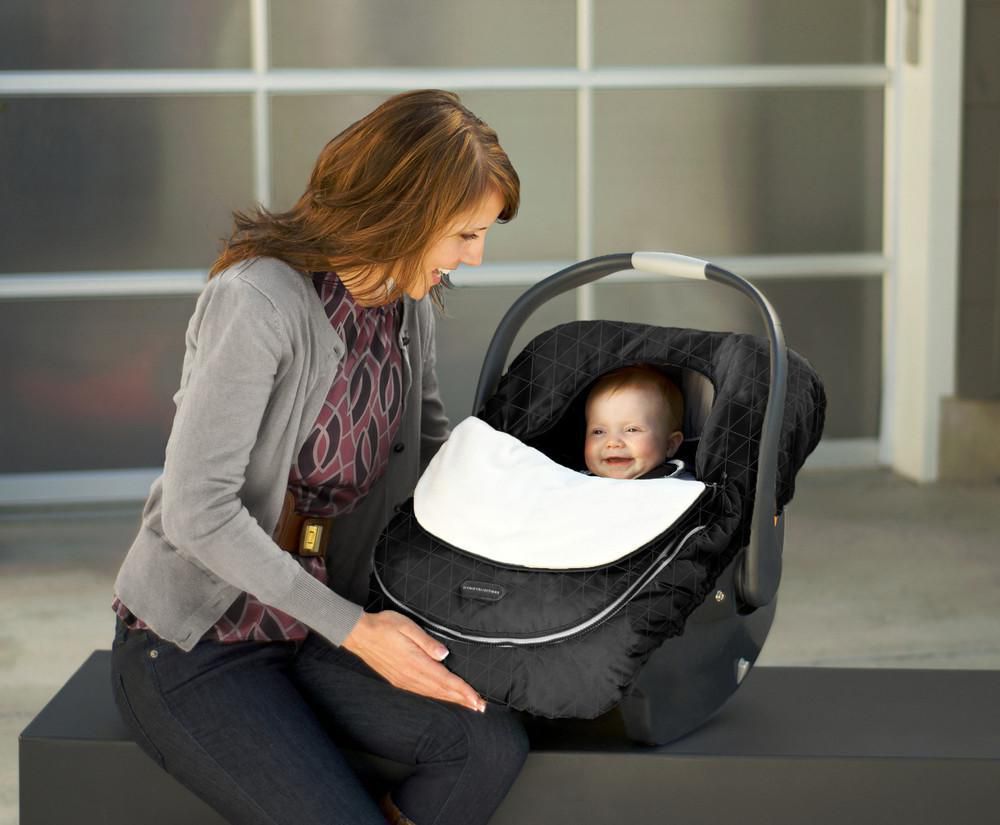 JJ Cole Bundle Me - Original, Nid d'ange pour bébé, poussette et housse de siège  auto pour bébé, câlin 