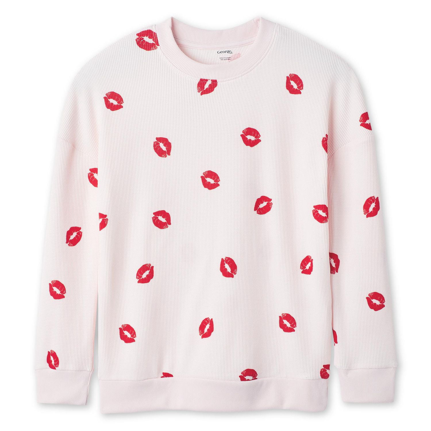 T-shirt de nuit imprimé à manches longues George pour femmes