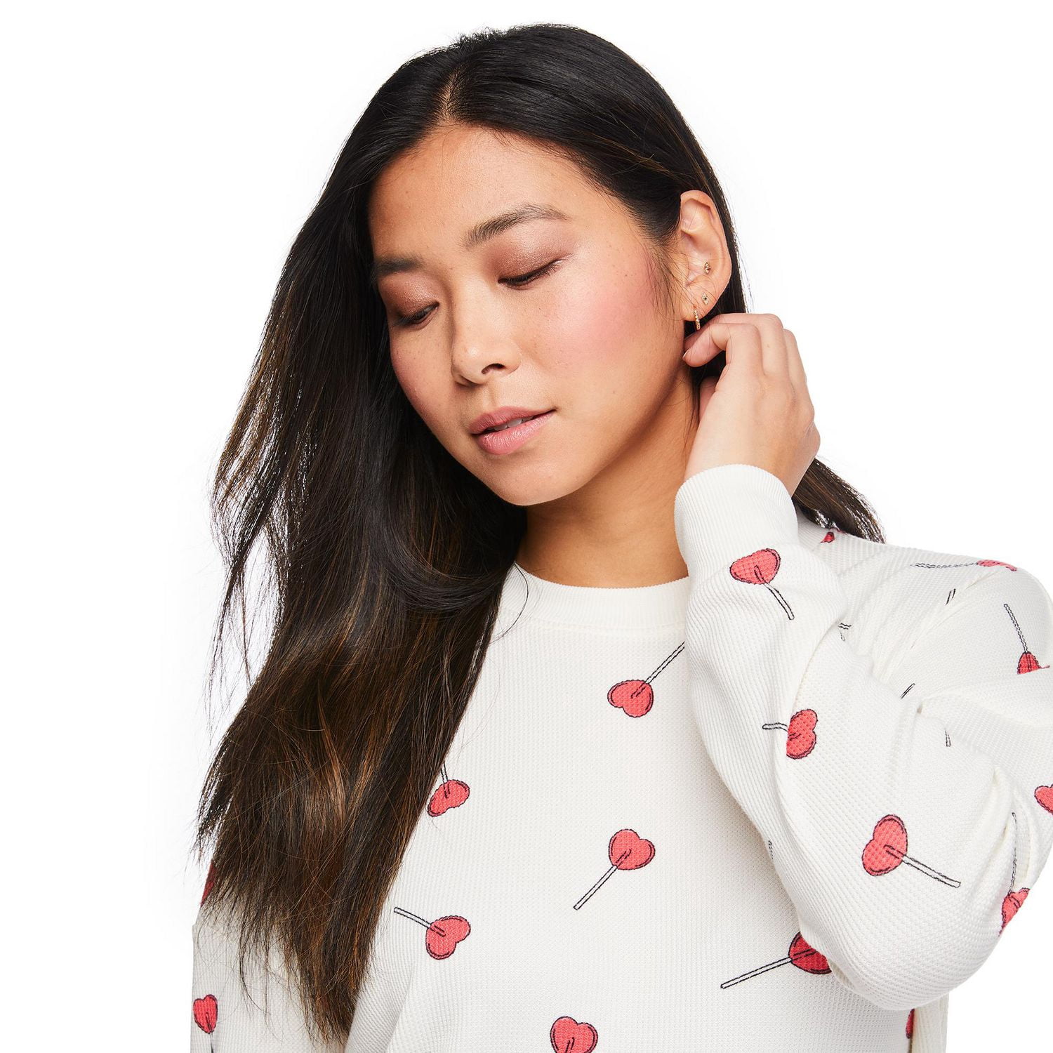 George Women's Long-Sleeve Printed Sleep T-Shirt