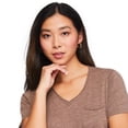 thumbnail image 4 of George Women's V-Neck Pocket T-Shirt, 4 of 6