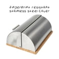 thumbnail image 4 of HONEY CAN DO SS BREAD BOX WITH BAMBOO CUTTING BOARD, 4 of 7