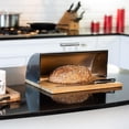 thumbnail image 3 of HONEY CAN DO SS BREAD BOX WITH BAMBOO CUTTING BOARD, 3 of 7