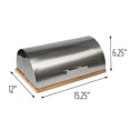 thumbnail image 1 of HONEY CAN DO SS BREAD BOX WITH BAMBOO CUTTING BOARD, 1 of 7