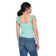 thumbnail image 4 of My Sister's Closet Girls' All-Over Printed Flutter Sleeve Top, 4 of 7