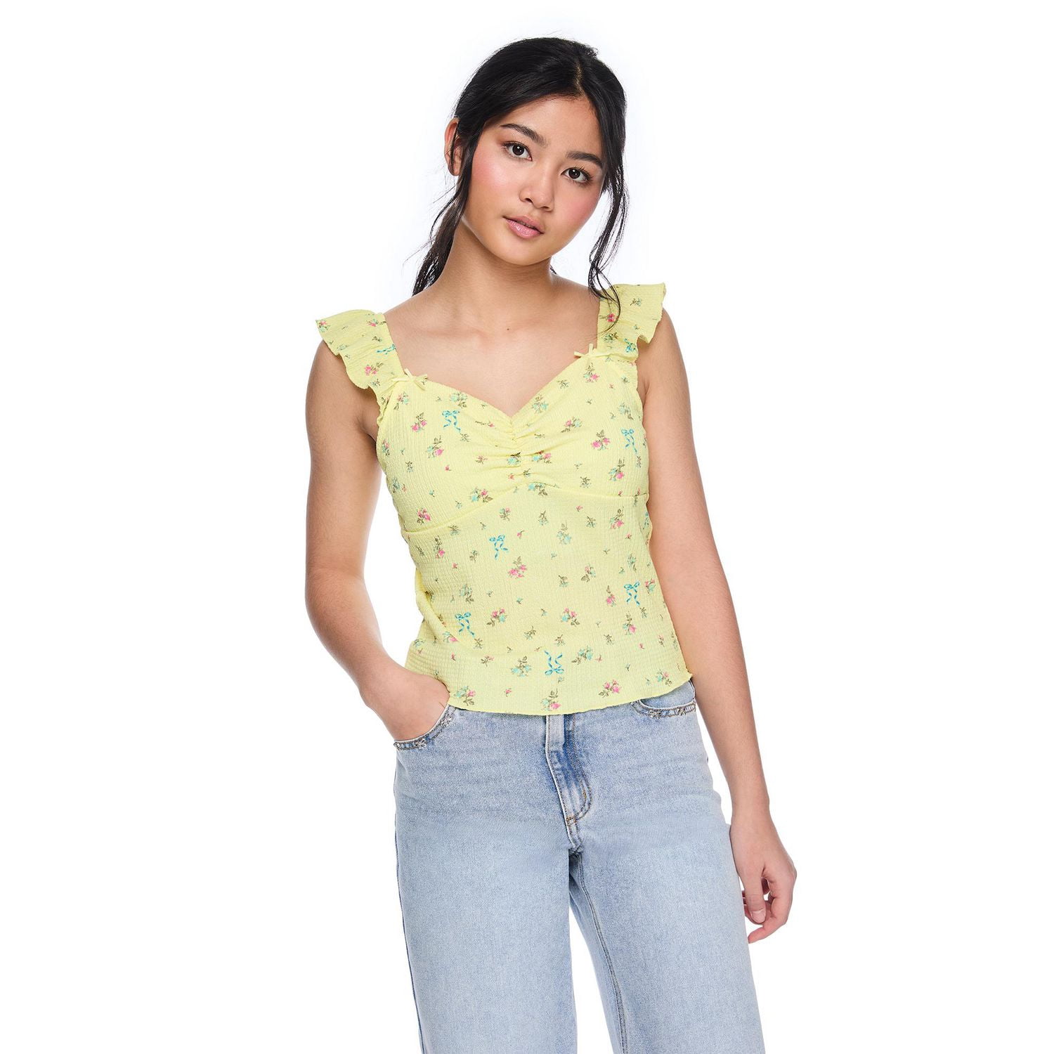 Haut à manches évasées et imprimé sur l’ensemble My Sister’s Closet pour filles
