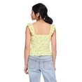 thumbnail image 4 of My Sister's Closet Girls' All-Over Printed Flutter Sleeve Top, 4 of 6