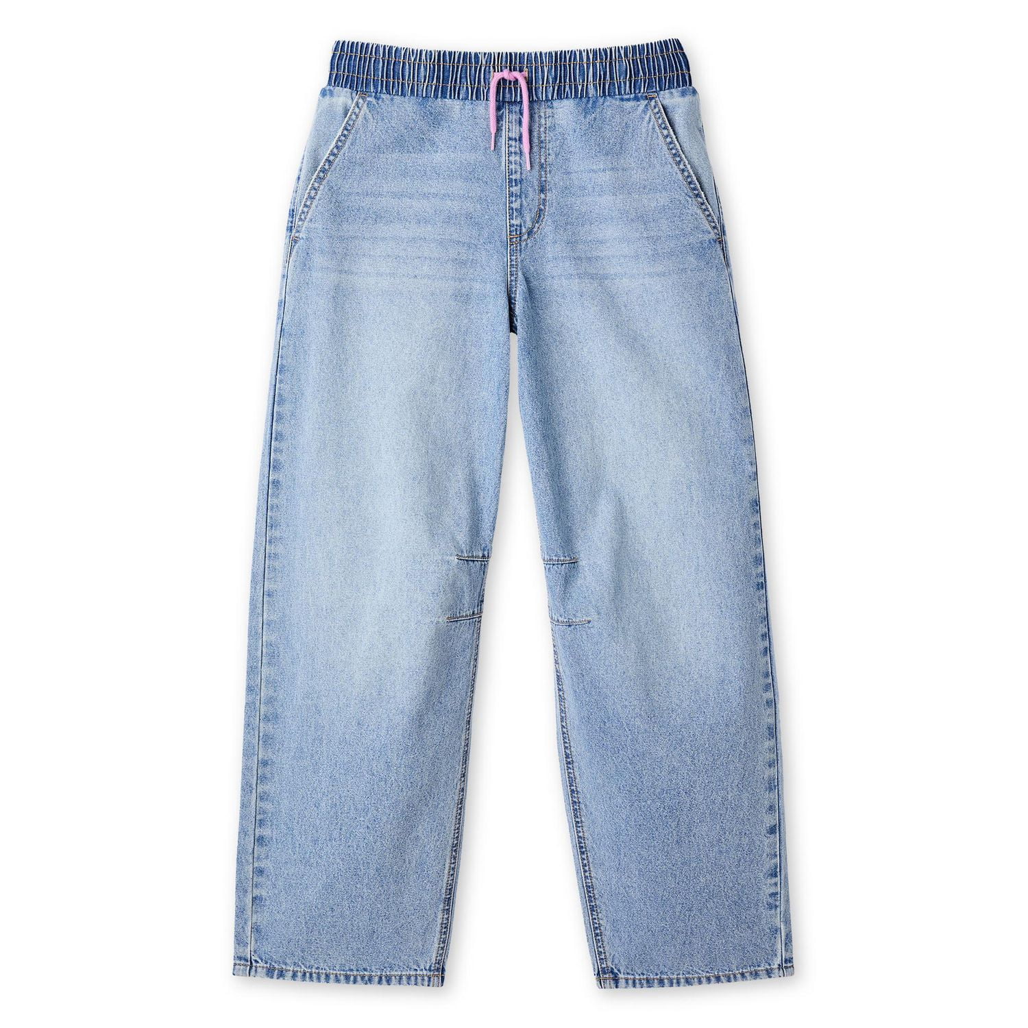 My Sister's Closet Girls' Pull-On Tie Waist Barrel Jean