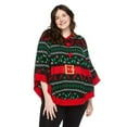 thumbnail image 1 of George Women's Plus Holiday Poncho, 1 of 6