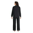 thumbnail image 3 of George Women's Notch Collar Pajama 2-piece Set, 3 of 6