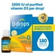 Supplément vitaminique de vitamine liquide D3 de Ddropsᴹᴰ, 1000 UI 5 ml, 180 gouttes – image 1 sur 8