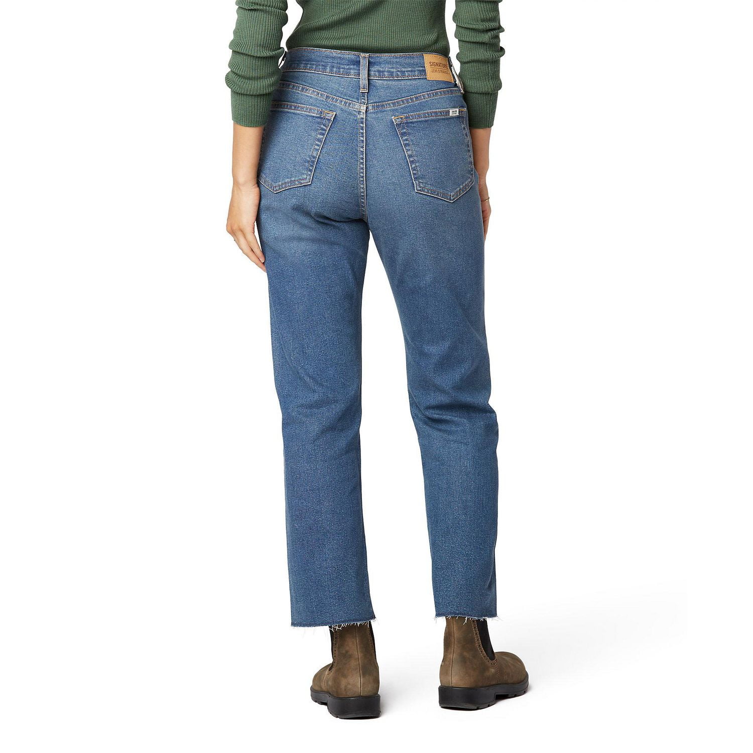 Signature by Levi Strauss & Co.® Women’s Heritage High Rise Straight Jeans,  Available sizes: 2 - 18