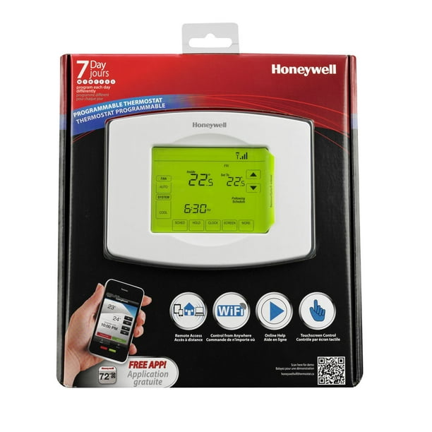 Thermostat  Honeywell RTH8580WF Wi-Fi programmable à écran tactile