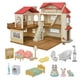 Calico Critters Maison de campagne au toit rouge, maison de poupée avec figurines, meubles et accessoires Maison de poupées – image 2 sur 9