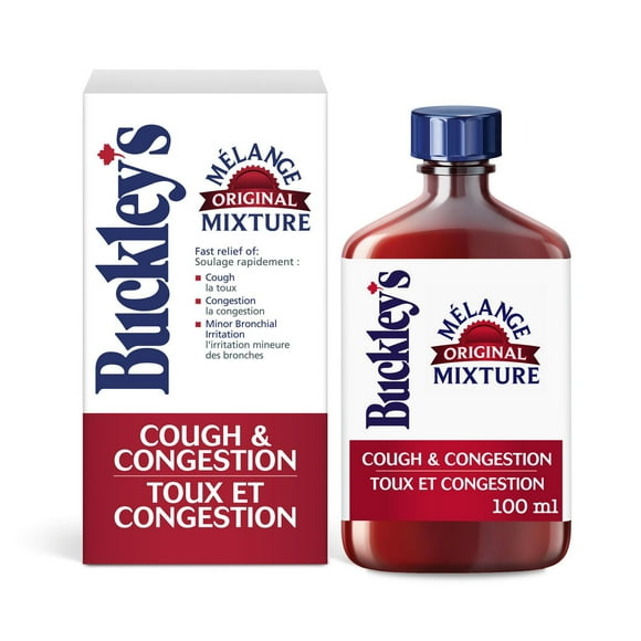 Buckley's Original Mixture Cough Congestion Syrup - Buckley's Syrups, 100 mL sucrose-free