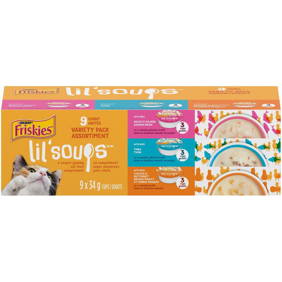 Friskies Lil' Soups Cat Food Complement Variety Pack Walmart Canada