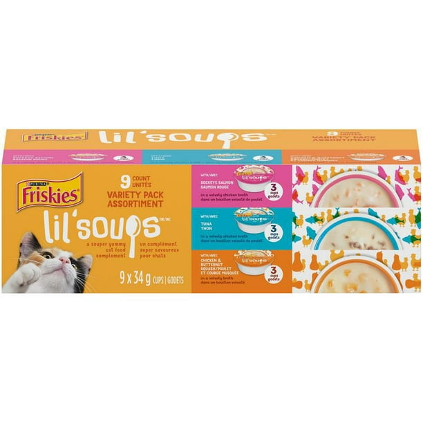 Friskies Lil' Soups Cat Food Complement Variety Pack Walmart.ca