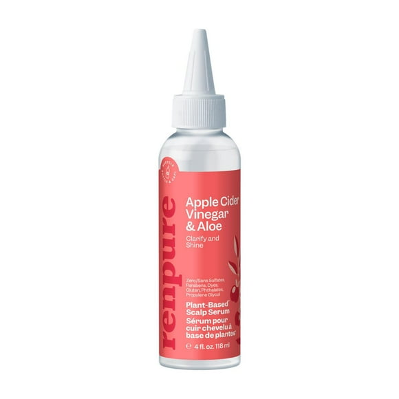 Renpure Vinaigre de cidre de pomme Sérum de cuir chevelu, à base de plantes - Détoxifies, balances et hydrates Cuir chevelu pour des cheveux plus doux et plus brillants - 4 Fl Oz