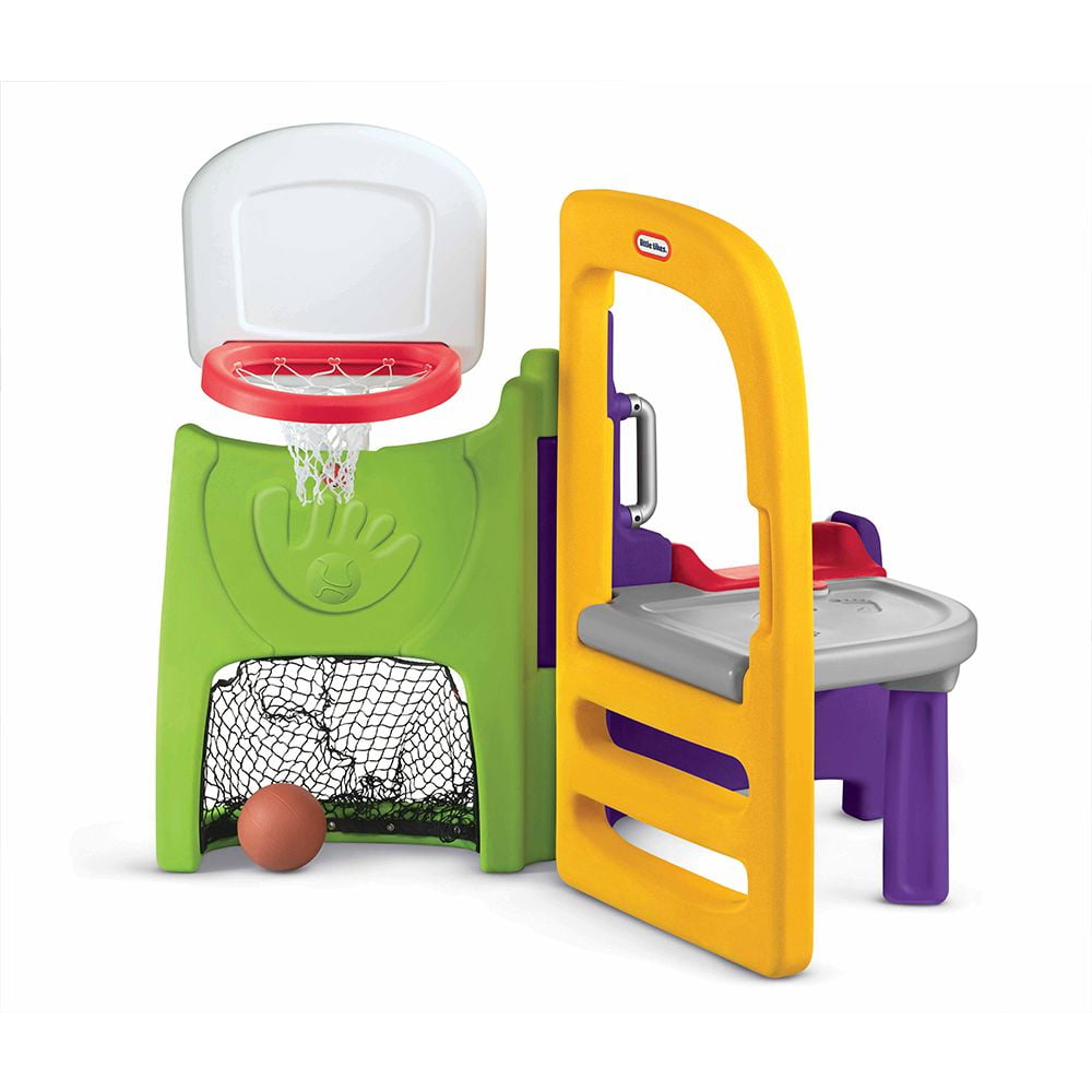 Little Tikes 4in1 Fold Away Climber with Basketball Hoop, Soccer