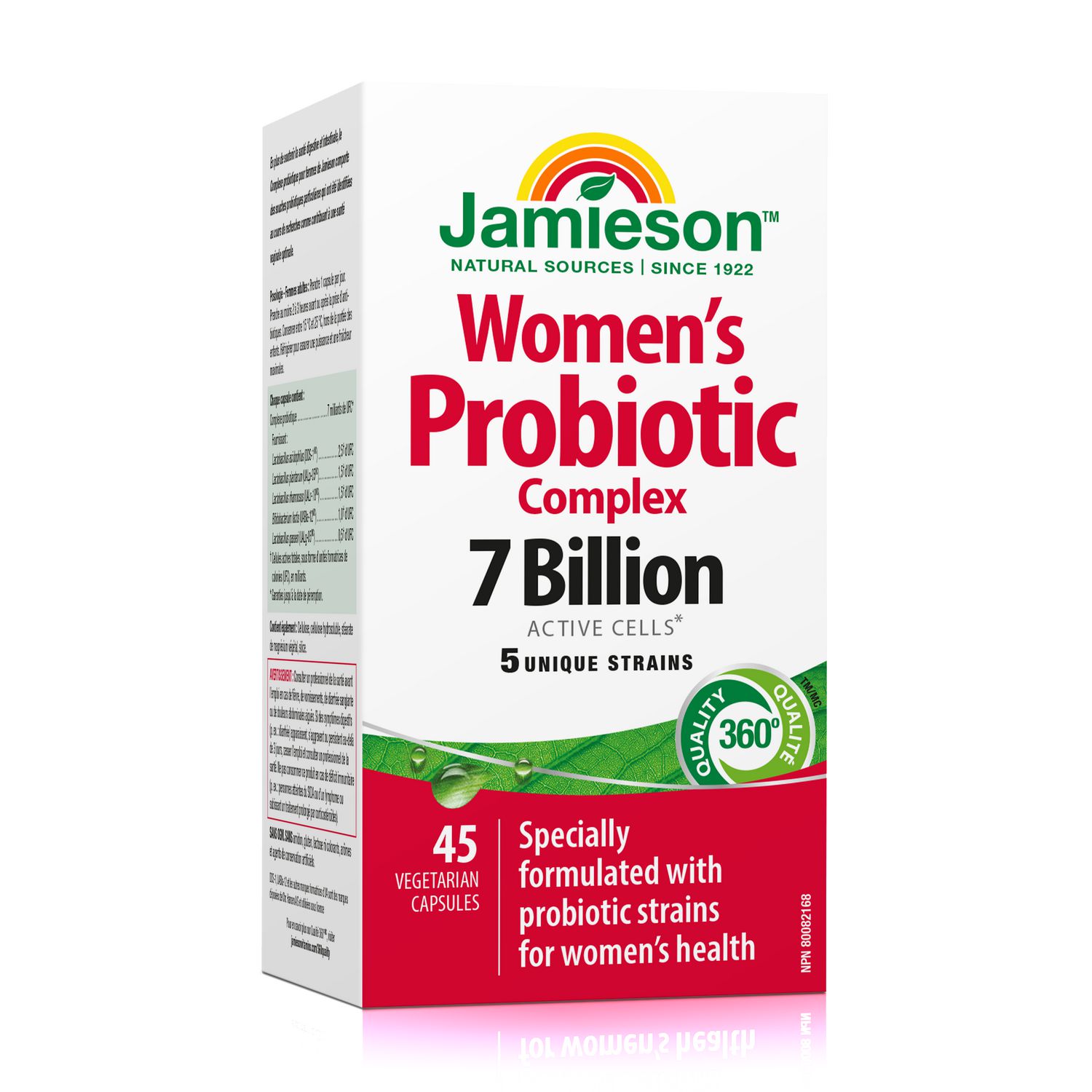 Jamieson Women's Probiotic Capsules, 7 Billion CFU, 45 Count