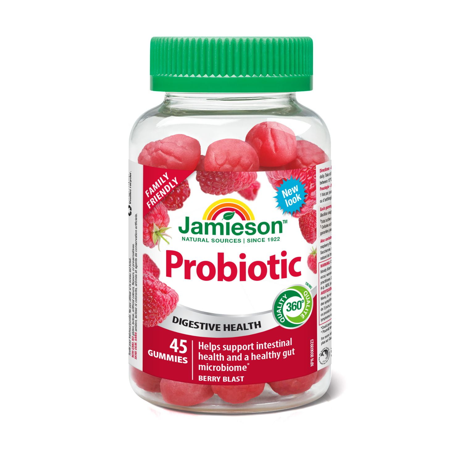 Jamieson Laboratories Jamieson Probiotic Gummies, 1 Billion CFU, Berry Flavour, 45 gummies