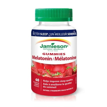 Jamieson Melatonin Gummies, 2.5 mg, Strawberry Flavour, 60 Count