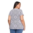 thumbnail image 3 of Haut plissé imprimé Lane Bryant Plus pour femmes, 3 of 6