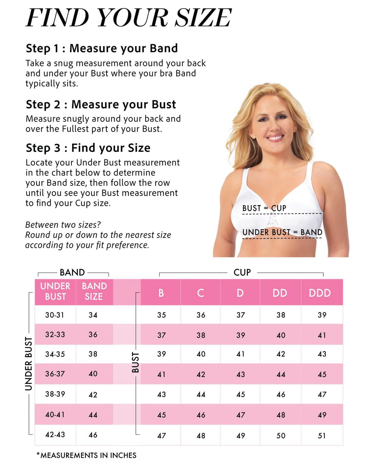 Exquisite Form #9675070 FULLY Minimizer Underwire Bra, Sizes 38C