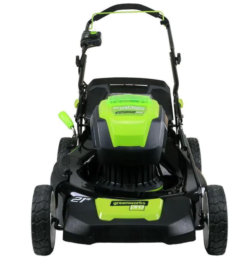 Greenworks PRO 21 Inch 80V Cordless Lawn Mower 4.0 AH Battery and Charger Included GLM801602 Walmart