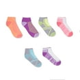 thumbnail image 1 of Athletic Works Girls' Ankle Socks 6-Pack, 1 of 1
