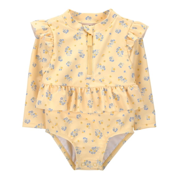 Carter's Child of Mine IG 1PC Swimsuit - Yellow Floral