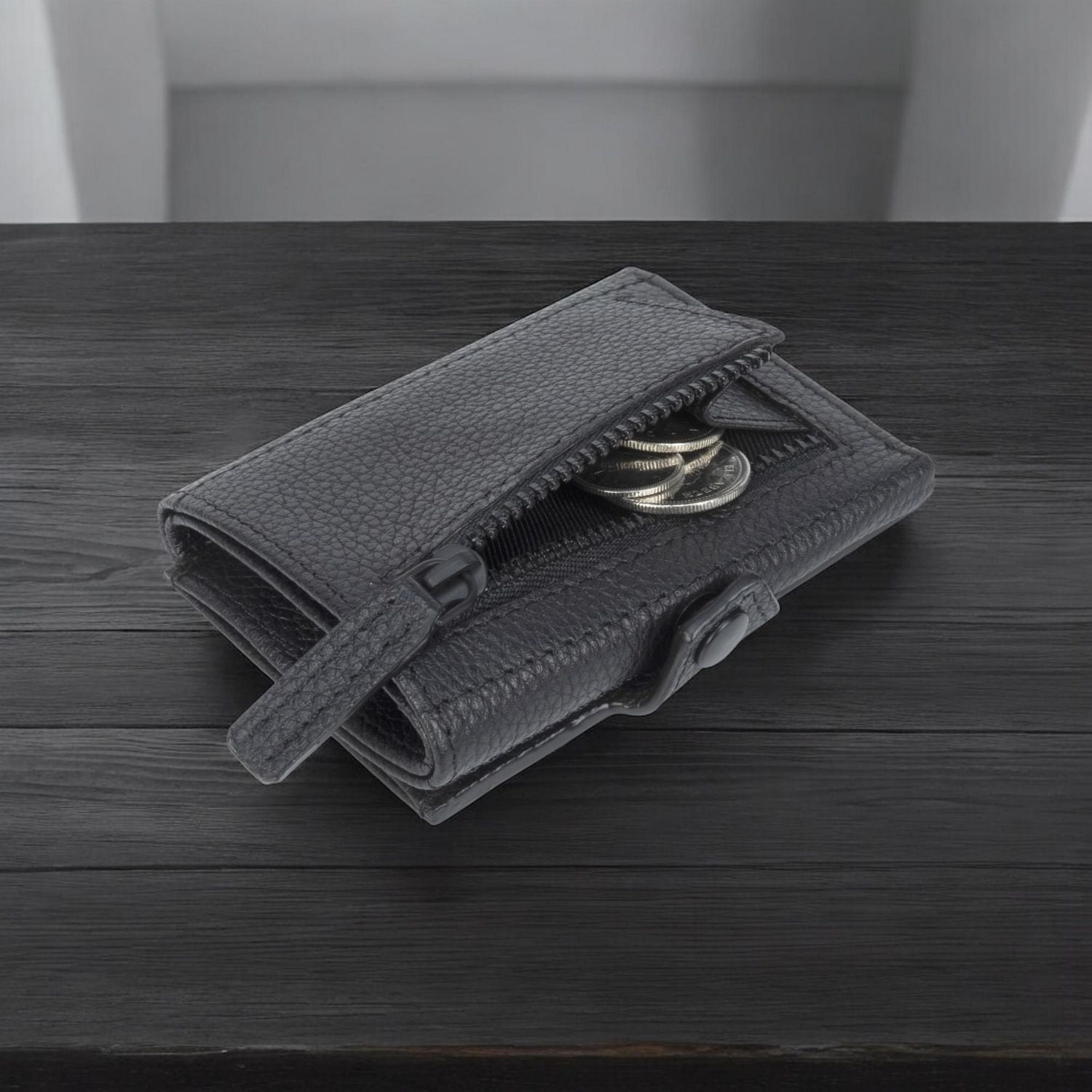 R70 Triptyque Compact À Deux Volets, Anti-Rfid Étui pour cartes triptyque.