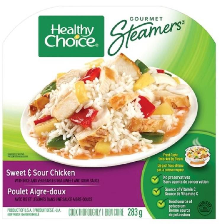 Healthy Choice Gourmet Steamers Healthy Choice Sweet Sour Gourmet