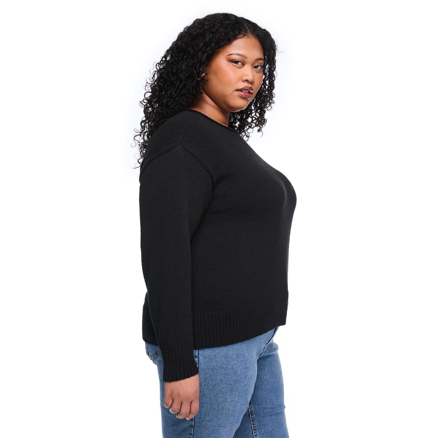 Lane Bryant Women's Plus Round-Neck Sweater
