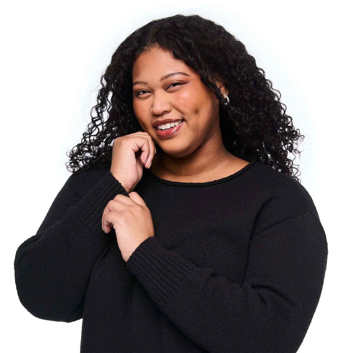 Chandail à encolure ronde Lane Bryant Plus pour femmes