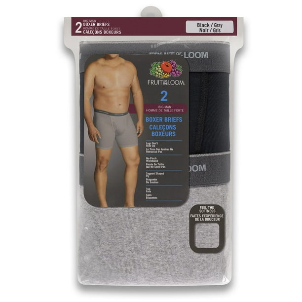 Fruit de la VALEUR SUPER Loom 2 Pack Homme Big Mens Maroc