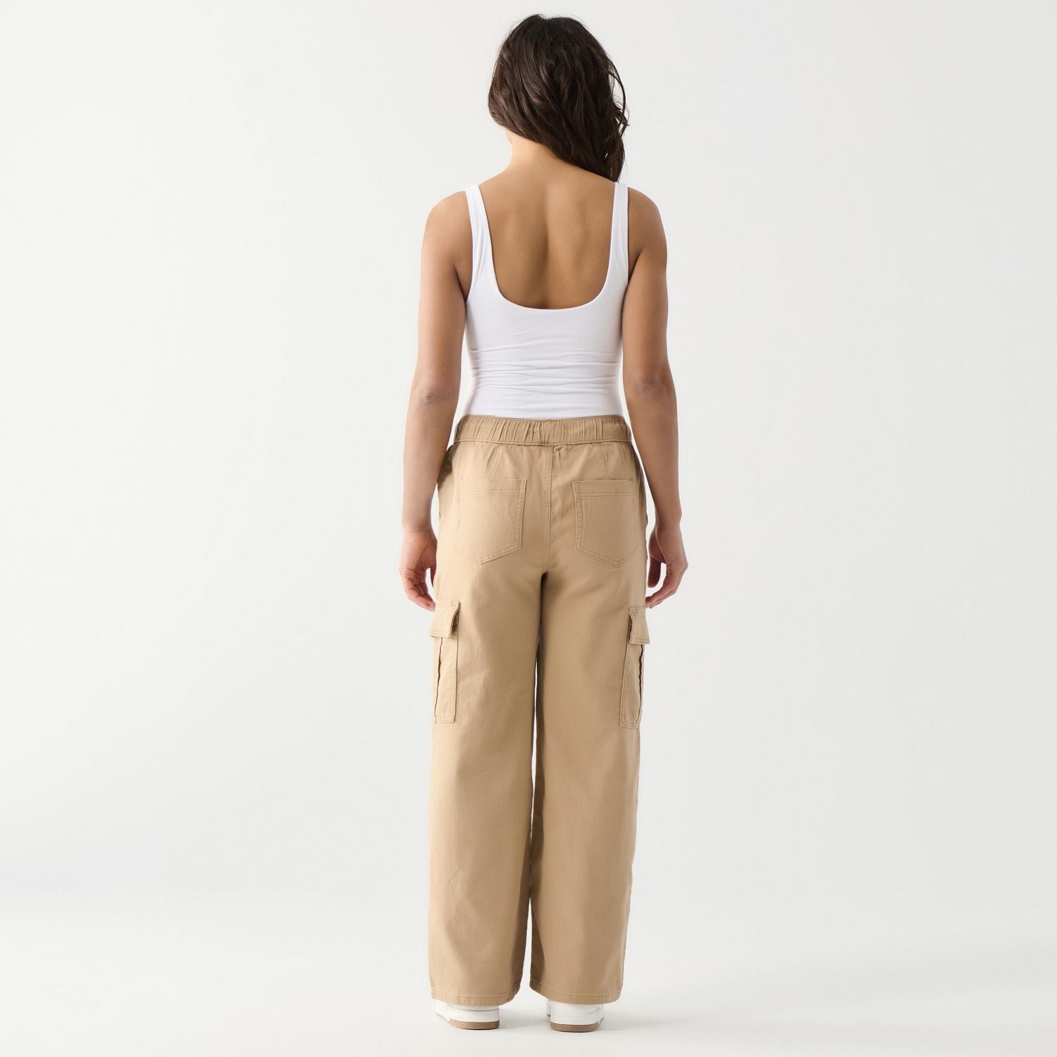 DV Relaxed fit high rise cargo pant with elastic waistband