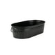 hometrends bain ovale noir mat en métal 20.27 inch W X 11.22 inch D X 5.70 inch H,1 pièce Baignoire ovale – image 2 sur 6