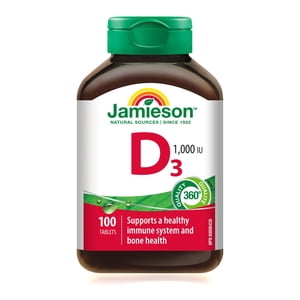 Jamieson Vitamine D3 1,000 IU Comprimés