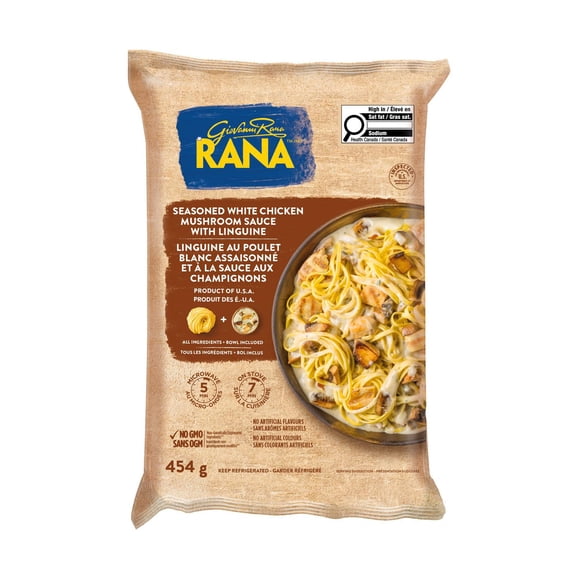 Rana Seasoned White Chicken Mushroom Sauce with Linguine
