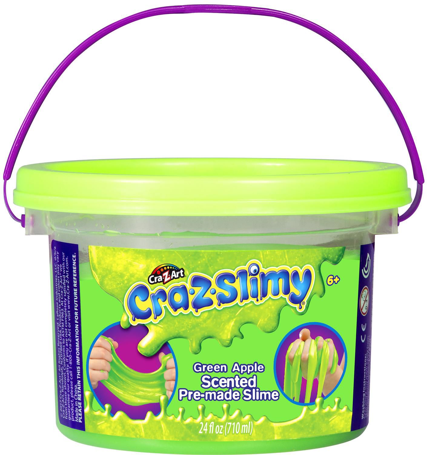 Cra-Z-Slimy™ Neon Pre-Made Slime Bucket 24oz, Five Below