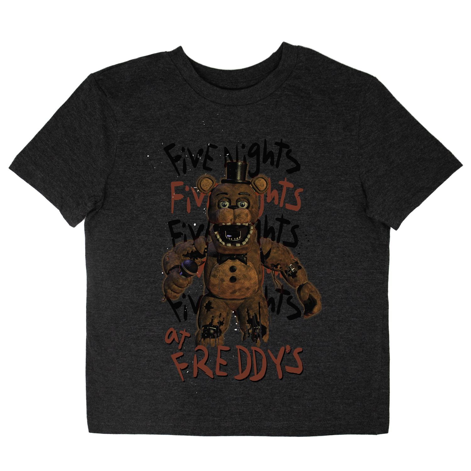 Five Nights at Freddy's Boy's Short Sleeve crew neck T-Shirt