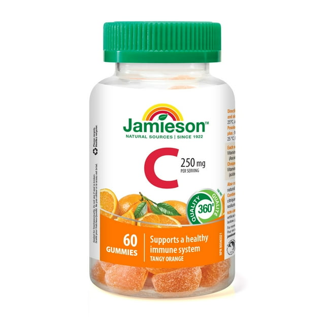 Jamieson Gummies de Oitamine C - Orange Acidulée