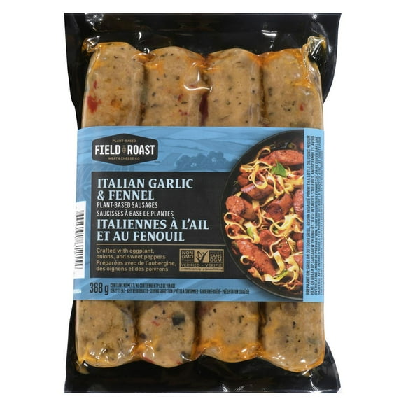 Saucisses à base de plantes - Italiennes à lail et au fenouil Field Roast 368g