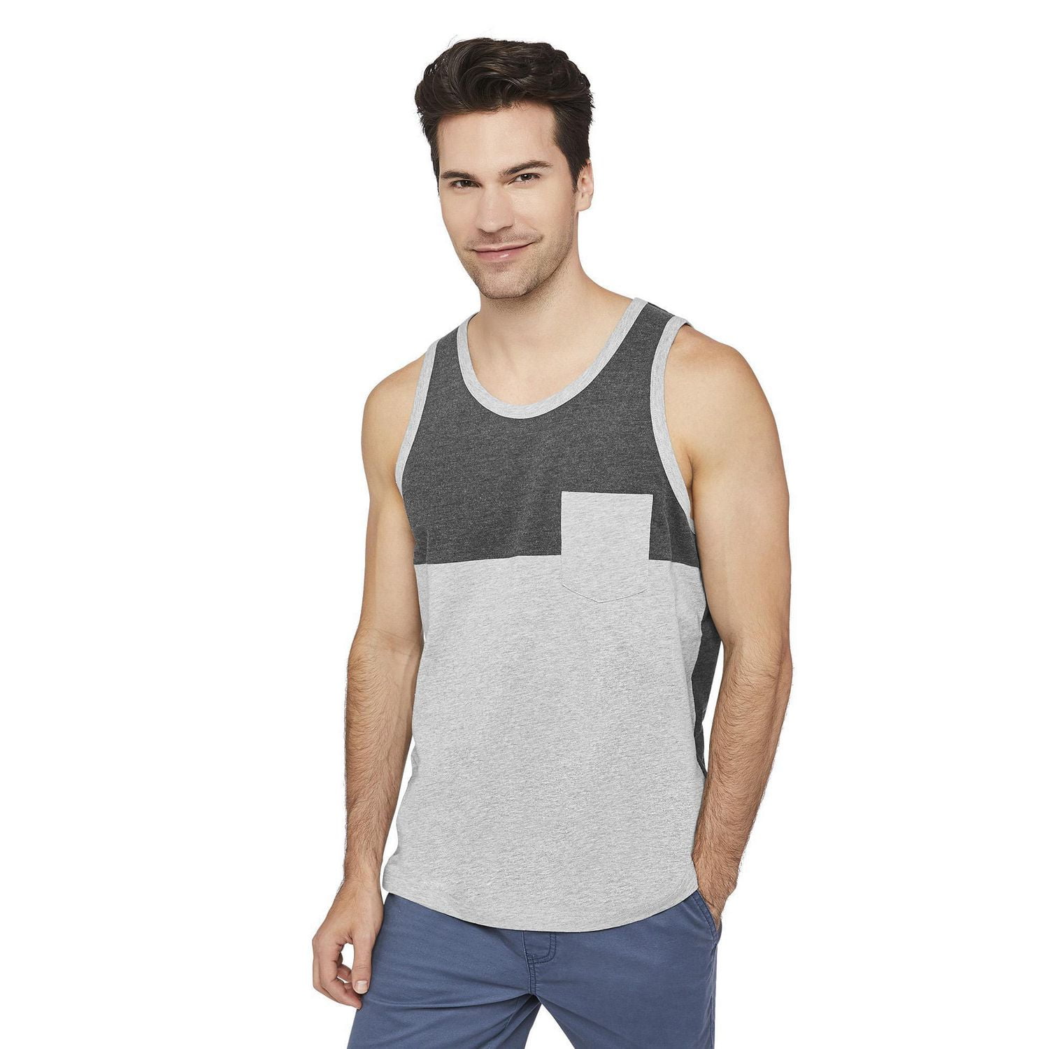Men's Cut and Sew Pocket Tank Walmart Canada