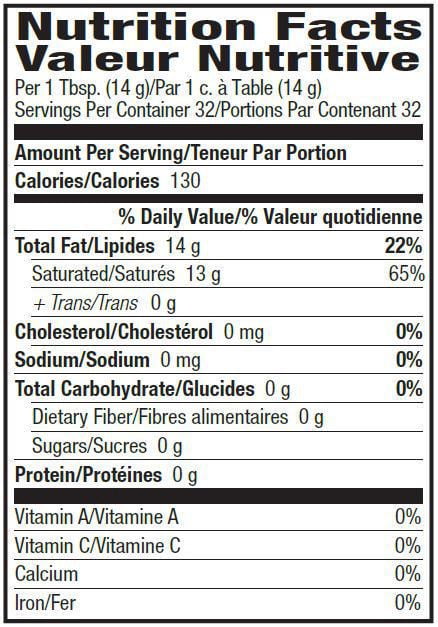 Huile de noix de coco biologique Vierge Pure de Nature's Way