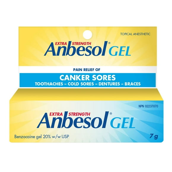 Anbesol Extra Fort Gel 20% Anesthésique Topique