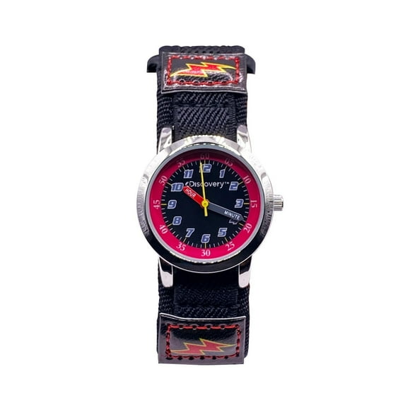 Montre analogique Discovery Noir à bracelet Fastwrap en nylon