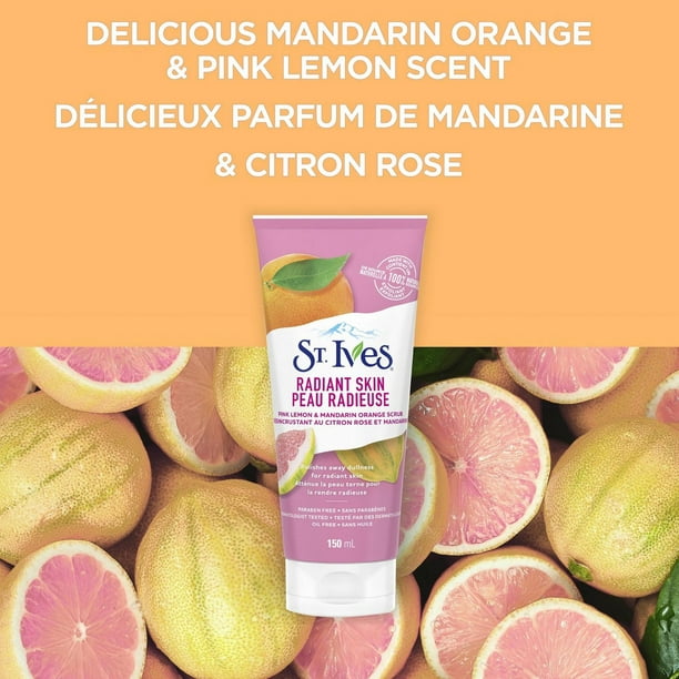 St Ives Pink Lemon & Mandarin Orange Facial Scrub 