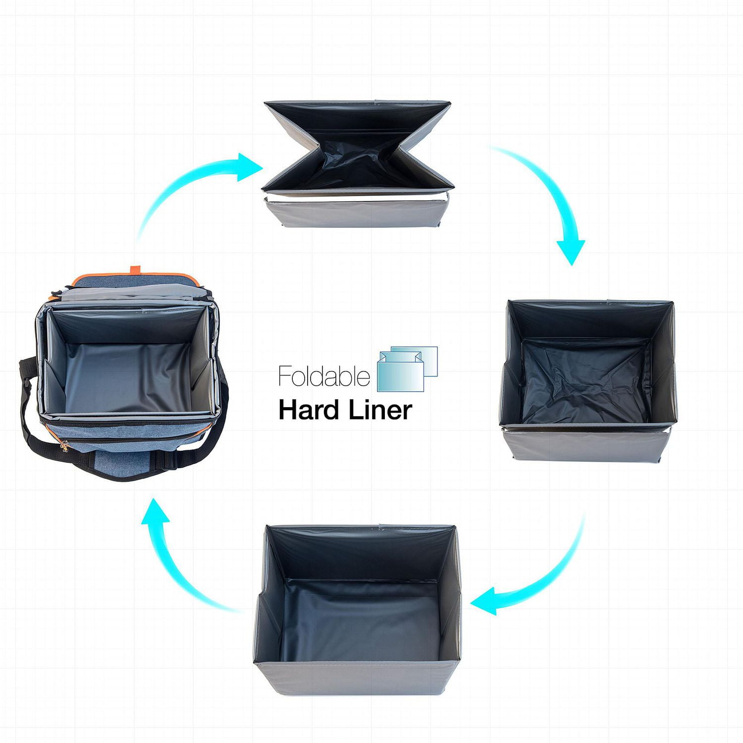 Hard plastic hot sale cooler liner